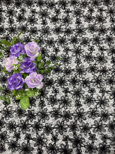 Factory Direct <strong>Wholesale</strong> Woven Embroidery <strong>Fabric</strong> Antique Mesh <strong>Lace</strong> With 3D Flower And Sequin Embroidery Knitted Lightweight - Product Image 6