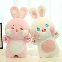 OEM ODM Kustom Mainan Boneka Kelinci Kuning Berkualitas Tinggi, Boneka Hewan Lembut Menggemaskan Kawaii Kejutan untuk Anak-anak Remaja Dewasa