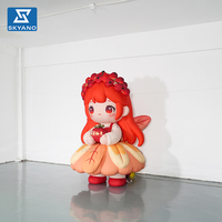 Modèle de mascotte de personnage de dessin animé gonflable personnalisé, décoration d'événements publicitaires en plein air