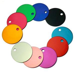Factory Directly Various Colors Anodized Aluminium Round Disk <strong>Pet</strong> <strong>Name</strong> ID <strong>Tags</strong> - Product Image 2