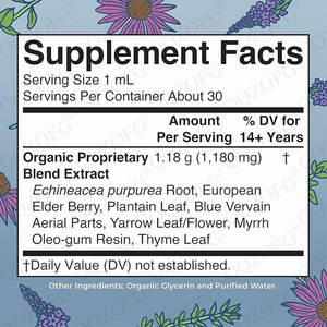 Supplément de soutien immunitaire de nettoyage lymphatique Offre Spéciale, avec des herbes naturelles améliorant l'immunité, suppléments liquides à base de plantes, 2 floz - Product Image 3