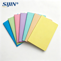 Carnet de notes A5 personnalisé à couverture souple 207x140mm, reliure cousue, papier ligné, logo couleur personnalisé pour fournitures scolaires et professionnelles