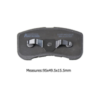 D2343-9577 Kampas Rem Depan untuk Daihatsu Max/Sirion/Storia/Tanto/Move/Naked/YRV 06/2000-12/2006