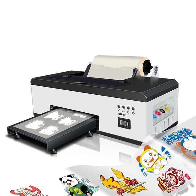30cm New Style A3 DTF Printer L1800 R1390 Print Head Roll to Roll Controller Pet Film for T-shirt Printing Machine