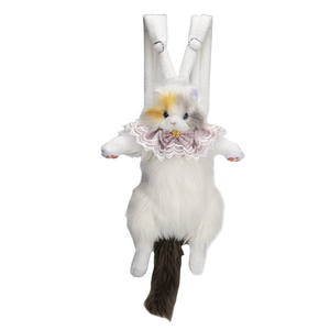 Toptan simülasyon Ragdoll kedi peluş sırt çantası yeni tasarım gerçekçi kedi pelüş çanta peluş bebek kedi sırt çantası - Product Image 6
