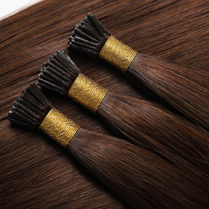 Extensions de cheveux de qualité supérieure, cheveux vierges Remy, cuticules alignées, pointe en I, 100% cheveux humains vierges Remy, pointe en kératine - Product Image 3