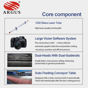 <span class=keywords><strong>ARGUS</strong></span> Machine de découpe laser tissu Prix pour la machine de découpe de caméra CCD textile/tissu - Product Image 3