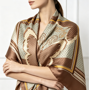 Foulard Quadrato in Seta Personalizzabile 90*90cm, Sciarpa in Raso per Donna, Hijab, <span class=keywords><strong>Fascia</strong></span> per <span class=keywords><strong>Capelli</strong></span>, <span class=keywords><strong>Bandana</strong></span> di Lusso alla Moda per Tutte le Stagioni - Product Image 2