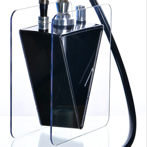 Juego de <span class=keywords><strong>cachimba</strong></span> <span class=keywords><strong>triangular</strong></span> invertido de acrílico árabe suministrado por el fabricante, técnica de espejo, suministro transfronterizo, incluye olla de plástico - Product Image 3