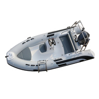 Bateau pneumatique rigide en fibre de verre homologué CE RIB 430C pour la pêche, les excursions et les sports nautiques