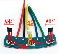Nouveau capteur Hall à onde sinusoïdale 213 Hall AH41 pour moteur de véhicule électrique à deux roues, norme nationale, 42