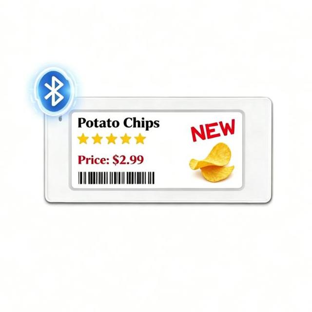 E Ink Digital Price Tag BLE ESL Electronic Shelf Label CE Certified Easy Installation for Supermarket Retail Business Use