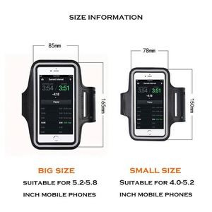 Brazalete Deportivo para Teléfono Móvil, Verano 2025, Impermeable, Resistente a la Arena y al Polvo, con Cierre de Cremallera de PU+PVC, para Fitness - Product Image 2