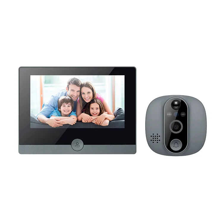 Thông minh WIFI video cửa điện thoại với 1080P/120 máy ảnh 4.3 Màn hình LCD 24h PIR phát hiện chuyển động mắt cho cửa lổ Nhìn Trộm