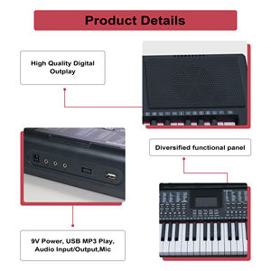 <span class=keywords><strong>Clavier</strong></span> électronique MIDI portable BD MUSIC BD-662DB, 61 touches éclairées, piano numérique, instruments de musique, orgue électrique - Product Image 3