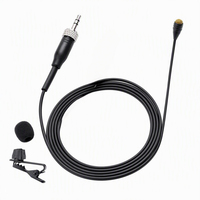 Microphone Lavalier Noir D6060 pour Émetteurs Sans Fil EW G2 G3 G4 ULX SLX QLX, Boîtier de Poche TA4F TA3F, Prise Jack 3,5 mm, Noyau Omnidirectionnel