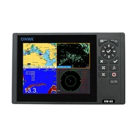ONWA 8 Pouces KM-8X (Nouveau) GPS Marine 5-en-1 + Traceur de Cartes + Transpondeur AIS Classe B + Sondeur de Pêche + Fonction Radar Marin
