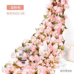 Guirnaldas de Flores de Cerezo Artificiales, Decoración de Pared de Flores de Seda para Bodas, Decoración para el Hogar y Exteriores de 100 cm a 200 cm - Product Image 4