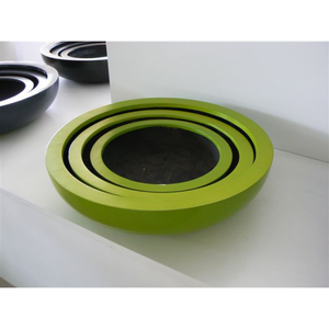 Macetas y jardineras Bajo MOQ Decoración para el hogar de larga duración Forma redonda Maceta de fibra de vidrio Macetas de jardín Fábrica vietnamita - Product Image 4