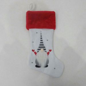 Nuevas Medias de Navidad de Felpa con Muñeco sin Rostro Bordado, Bolsas de Regalo al por Mayor para Dulces, Calcetines Navideños - Product Image 2
