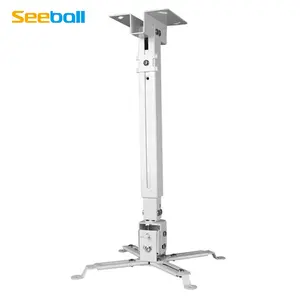Seeball Universal Metal Holder Projector Mount Kit Wall Ceiling Mounting Bracket Retractable Projector Mount Cold Rolled Steel