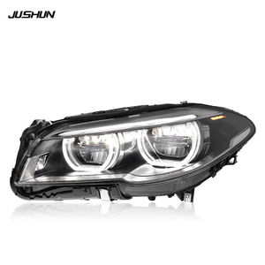 Ensemble de phares Jushun pour BMW Série 5 F10 2011-2017, double couleur, Angel Eye LED DRL, style haut de gamme - Product Image 2