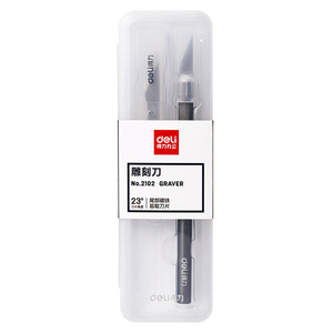 Cuchillo para tallar Deli 2102 con hoja de 45 grados, herramienta para cortar papel y manualidades - Product Image 5