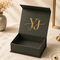 Boîte cadeau magnétique rigide en carton personnalisée en gros, emballage en papier pour bijoux de mode et cosmétiques