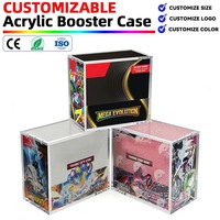 Prix d'usine – Boîte de présentation moderne et portable en acrylique transparent pour cartes Elite Trainer – Étui épaissi pour paquets de boosters TCG Pokémon ETB