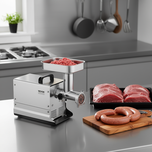 Picadora de Carne Eléctrica Vevor, 5 Libras/Minuto, Acero Inoxidable, Embutidora de Salchichas, Modelo D0100HRSVTT - Product Image 2
