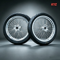 Radnaben-Set 17 X 2,15 17 X 3,0 CNC Eloxierte Aluminium-Felgen Sur-Ron Light Bee 2 Supermoto Modifikations-Kit Dirt Bike Motocross