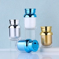 Capsule vide personnalisée, boîte de comprimés de médecine de galvanoplastie bouteille de pilules 120ML récipient en plastique pour la poudre liquide solide vitamine