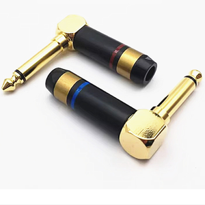 Bxon Gold Plated 6,35mm Mono <span class=keywords><strong>Plug</strong></span> 1/4 "TS Micrófono Conector de audio - Product Image 2