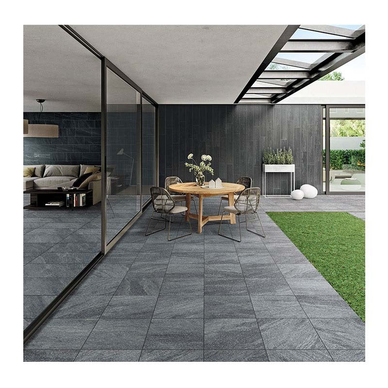 Carrelage de sol extérieur antidérapant 60x40 Carrelages de sol rustiques émaillés en porcelaine pour jardin