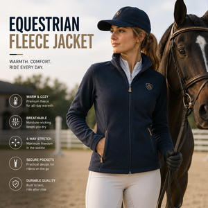 Veste polaire équestre pour femme, veste polaire d'équitation, veste d'équitation chaude et extensible, fabricant OEM ODM - Product Image 1