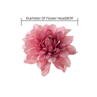 MW07304 Tête de Fleur Dahlia Artificielle Décorations de Fleurs en Soie Guirlande Accessoires de Guirlande pour Mariage Décoration de Fête à la Maison