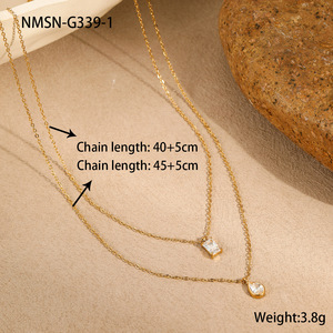 سلسلة أنيقة 18k & Link قلادة ساحرة عصرية-قلادة سلسلة الجسم - Product Image 2