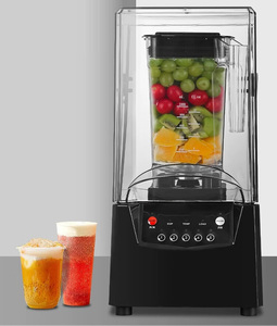 Máquina de Smoothies Comercial Automática Multifuncional Insonorizada y Cubierta, Máquina de Smoothies de Alta Potencia para Triturar Hielo - Product Image 4