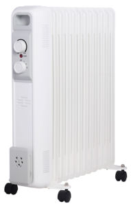 Radiatore Elettrico a <span class=keywords><strong>Infrarossi</strong></span> a Olio per Uso Domestico, per Camera da Letto, Bagno, Soggiorno, Giardino, con Ventola di Riscaldamento PTC in Metallo Durevole - Product Image 3