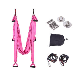 Toptan paraşüt naylon kumaş kapalı hamak spor Yoga hamak salıncak hava Yoga hamak - Product Image 2