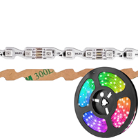 Contrôleur intelligent RGB IC flexible en zigzag, 60/90/120 LED par mètre, 6,5 mm, point de rupture, transmission continue, bande flexible en forme de S