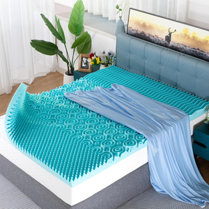 7 ज़ोन गद्दे टॉपर जुड़वां 3 इंच ज़ोन एयर फ्लो डिजाइन कूलिंग जेल मेमोरी फोम - Product Image 5