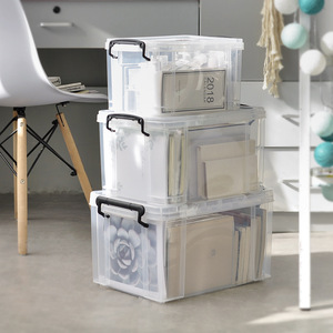 Extra Large Storage <b>Box</b>, Household Transparent Plastic Square <b>Box</b> for <b>Clothes</b>, Right-Angle Outdoor Handheld, Food Grade - Product Image 1