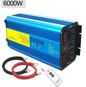 Inverter daya, 6kw 3kw 24vdc ke 220vac gelombang sine murni