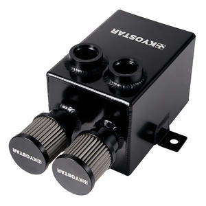 Kaleng Penangkap Minyak Universal dengan Saluran Pembuangan Filter Napas Aluminium 2L Tangki Penangkap Minyak Bingung - Product Image 2