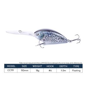 เหยื่อตก<span class=keywords><strong>ปลา</strong></span>หินปลอมขนาด11ซม. 18ก. สำหรับดำน้ำลึกเหยื่อพลาสติกอ้วน18ก. มีเป้าหมายสำหรับตก<span class=keywords><strong>ปลา</strong></span>ด้านล่าง - Product Image 2