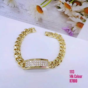 เครื่องประดับแฟชั่นซูปิง 1113 สีทอง 14k สไตล์อิตาลี สร้อยข้อมือแบบตัวล็อคแบบนาฬิกา สำหรับสุภาพสตรี - Product Image 5