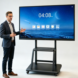 Pizarra Interactiva 4K UHD de 86 Pulgadas, Monitor de Pantalla Táctil Todo en Uno de 20 Puntos para Videoconferencias y Colaboración en la Oficina - Product Image 1