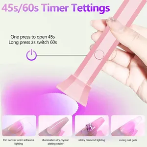 Séchoir à ongles portable USB, mini lampe UV LED pour le séchage de tous les gels à ongles, outil pour la maison et le salon - Product Image 5