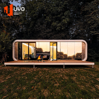 Cabine mobile Apple de 40 pieds certifiée CE, maison préfabriquée personnalisable pour le glamping, la villa ou l'espace de travail